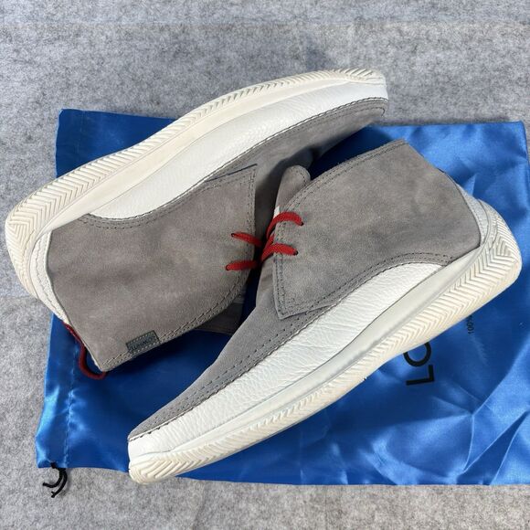 LO.WHITE Other - LO.WHITE 28030 Gray Suede Sneakers Mens Size 11.5 IOB & Dust Bag Italy MSRP $450